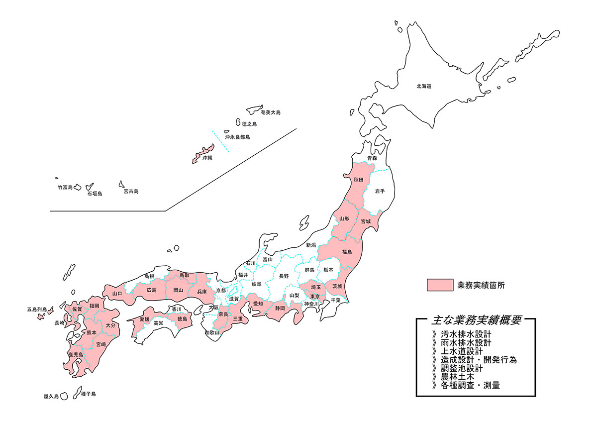 ピーエスコンサルタンツ株式会社の実績